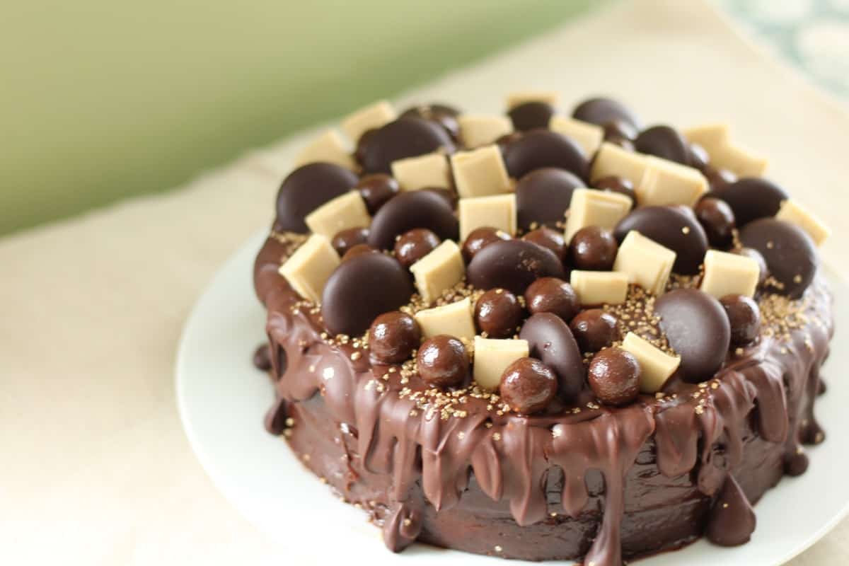 Easy Dairy Free Chocolate Explosion Cake